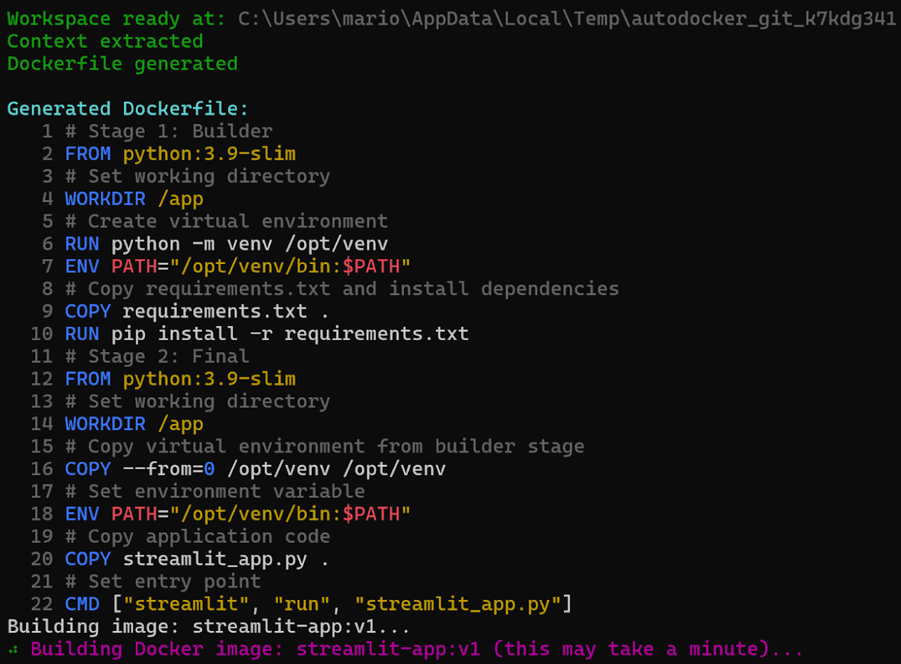 Automated Docker Configuration Generator preview
